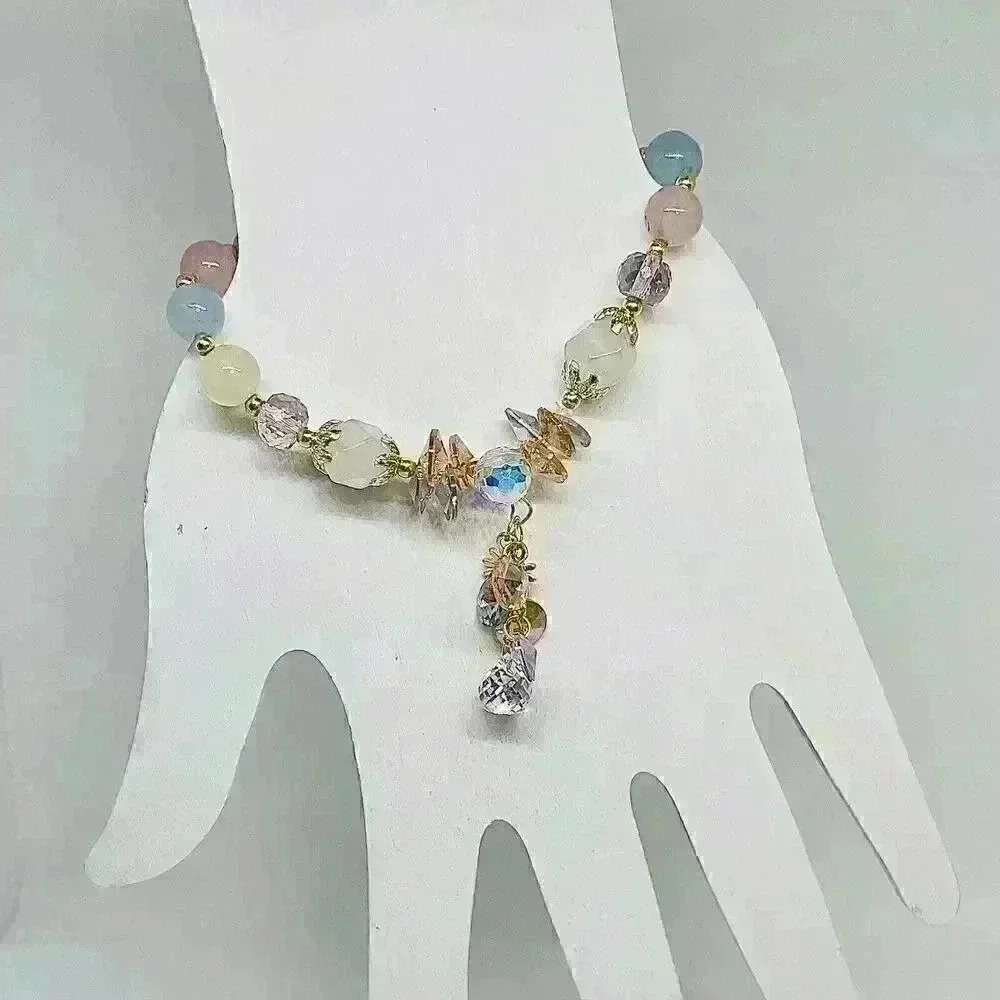 Flower Charm Crystal Bracelet - Picture 10 of 10
